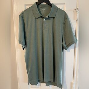 J. Crew Sage Green Soft-touch polo shirt